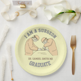 I AM SURGEON doctor MD party graduate Papieren Bordje
