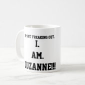 I. AM. SUZANNE!!!! KOFFIEMOK (Voorkant links)