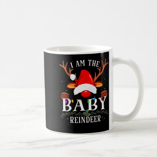 I Am The Baby Reindeer Christmas Family  Koffiemok (Rechts)