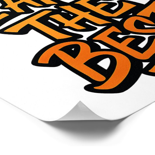 I AM THE BEST – Bold Motivational Graffiti Design Poster (Hoek)