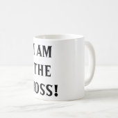 "I AM THE BOSS"-Mok Koffiemok (Voorkant rechts)
