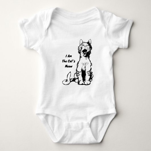 I Am the Cat's Meow Funny Cat Romper (Voorkant)