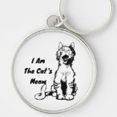 I Am the Cat's Meow Funny Cat Sleutelhanger (Voorkant)