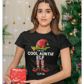 I am The Cool Auntie Elf Funny Elf T-shirt