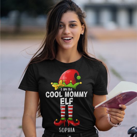 I am The Cool Mommy Elf Funny Elf T-shirt