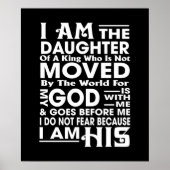 I Am the Daughter of a King Poster (Voorkant)