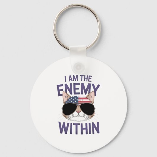 I Am The Enemy Within Bold voor 2024 Sleutelhanger (Voorkant)