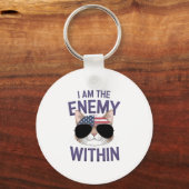 I Am The Enemy Within Bold voor 2024 Sleutelhanger (Voorkant)