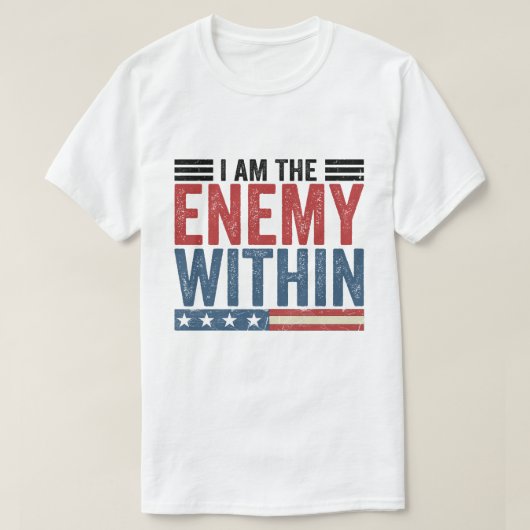 I Am The Enemy Within Pun T-shirt (2024) - Nederla (Design voorkant)