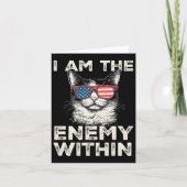 I Am The Enemy Within T-shirt - Kamala Harris 2024 Kaart (Voorkant)