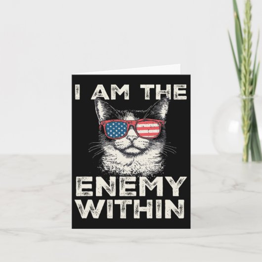 I Am The Enemy Within T-shirt - Kamala Harris 2024 Kaart (Voorkant)