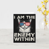 I Am The Enemy Within T-shirt - Kamala Harris 2024 Kaart (Gele Bloem)