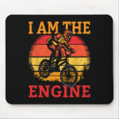 I Am The Engine Mountain Biker Sunset  Muismat (Voorkant)