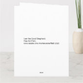 I am the Good Shepherd.  Kaart (Achterkant)