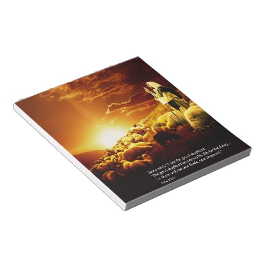 "I am the good shepherd... Notitieblok (Schuin)