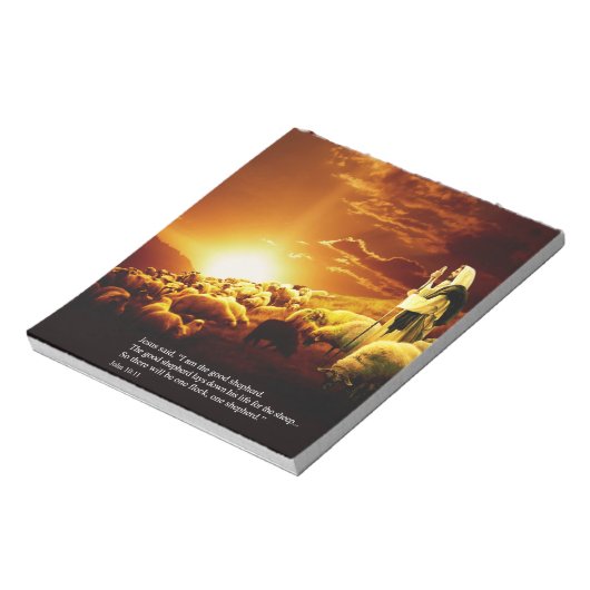 "I am the good shepherd... Notitieblok (Linkerzijde)