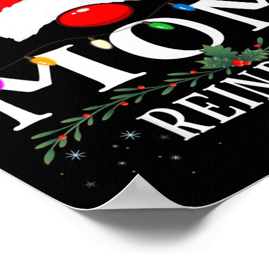 I Am The Mom Reindeer Christmas Family  Poster (Hoek)