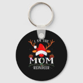 I Am The Mom Reindeer Christmas Family  Sleutelhanger (Voorkant)