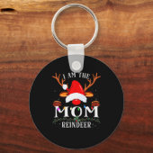 I Am The Mom Reindeer Christmas Family  Sleutelhanger (Voorkant)