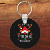 I Am The Pet All The Dogs Reindeer Christmas Famil Sleutelhanger (Voorkant)
