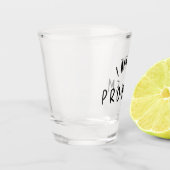 “I Am The Problem” – Grappige handgeschreven lette Shot Glas (Links)