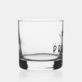 “I Am The Problem” – Grappige handgeschreven lette Whisky Glas (Rechts)