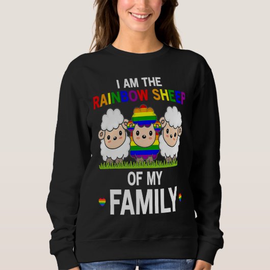 I Am The Rainbow Sheep Of My Family Pride LGBT Fl Trui (Voorkant)