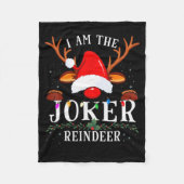 I Am The Reindeer Christmas Family  Fleece Deken (Voorkant)