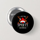 I Am The Srty Reindeer Christmas Family  Ronde Button 5,7 Cm (Voorkant /achterkant)