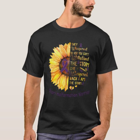 I am the Storm Chiari Malformation Warrior T-shirt (Voorkant)