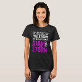 I Am The Storm Domestic Violence Awareness Purple  T-shirt (Voorkant volledig)