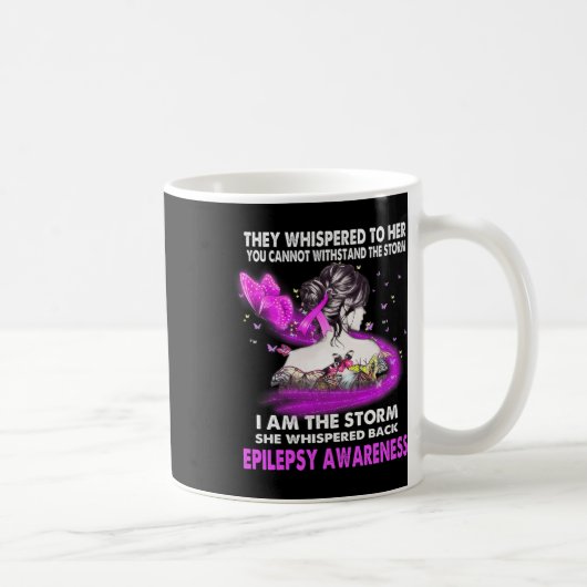 I Am The Storm Epilepsy Awareness  Koffiemok (Rechts)