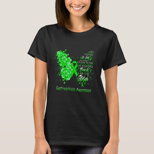 I Am The Storm Gastroschisis Awareness Butterfly T-shirt (Voorkant)