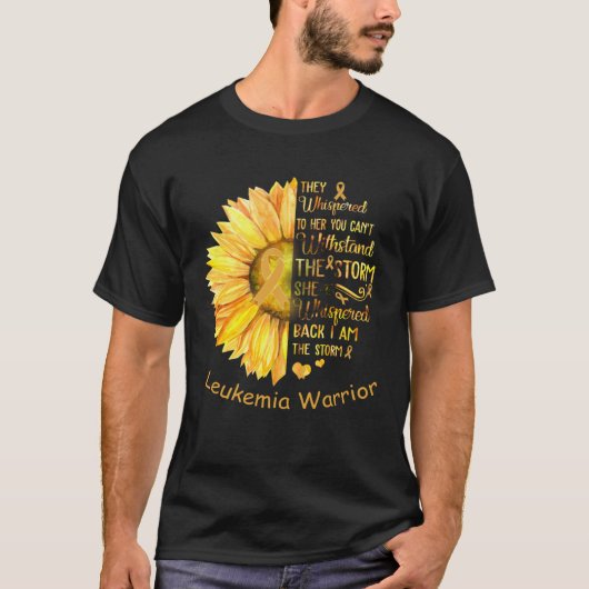 I am the Storm Leukemia Warrior T-shirt (Voorkant)