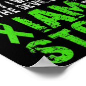 I Am the Storm Mental Health Awareness Green Ribb Poster (Hoek)