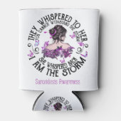 I Am The Storm Sarcoidosis Awareness Blikjeskoeler (Voorkant)