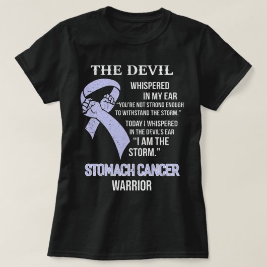 I Am The Storm Support Stomach Cancer Awareness T-shirt (Design voorkant)