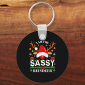 I Am The Sy Reindeer Funny Christmas Xmas Men Wome Sleutelhanger (Voorkant)