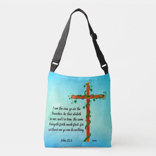 I Am the Vine - Cross-Body Canvas tas (Voorkant)
