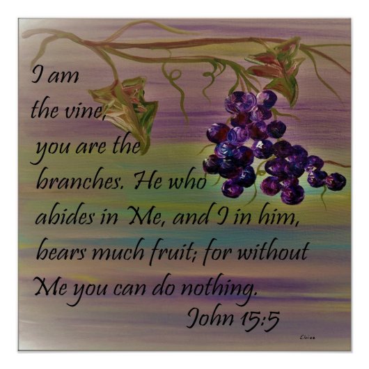 I am the Vine Poster (Voorkant)