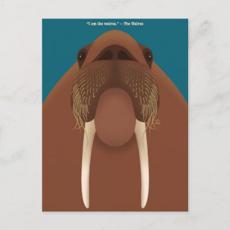 I am the Walrus Postcards Feestdagenkaart