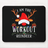 I Am The Workout Reindeer Christmas Family  Muismat (Voorkant)