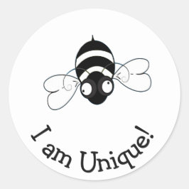 I Am Unique Round Sticker