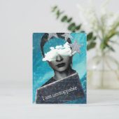I am Unstoppable Mixed Media Collage Briefkaart (Staand voorkant)