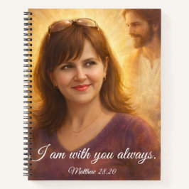 I Am With You Always Custom Photo Notebook  Notitieboek