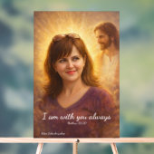 I Am With You Always" Watercolor Wall Poster (Neutraal)