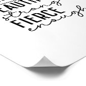 I am Woman - Boho Minimalist Motivational  Poster (Hoek)