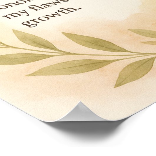 “I Am Worthy Just As I Am” – Sunflower Affirmation Poster (Hoek)