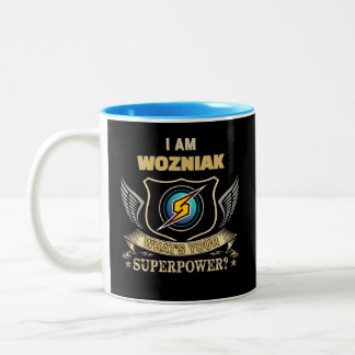 I Am WOZNIAK What's Your Superpower Tweekleurige Koffiemok