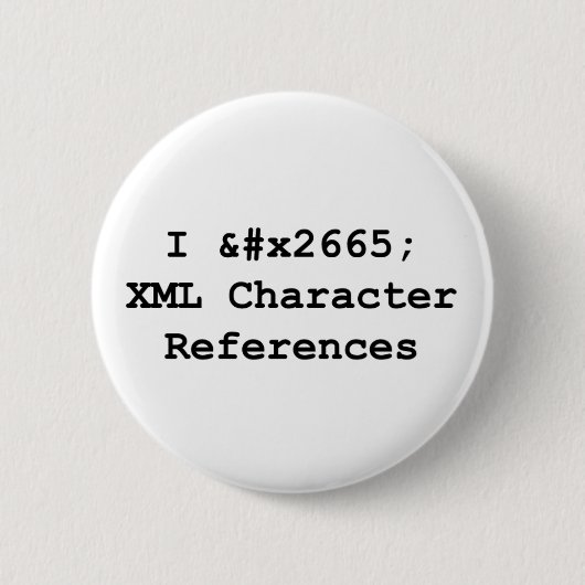 I&amp;#x2665 XML Ronde Button 5,7 Cm (Voorkant)